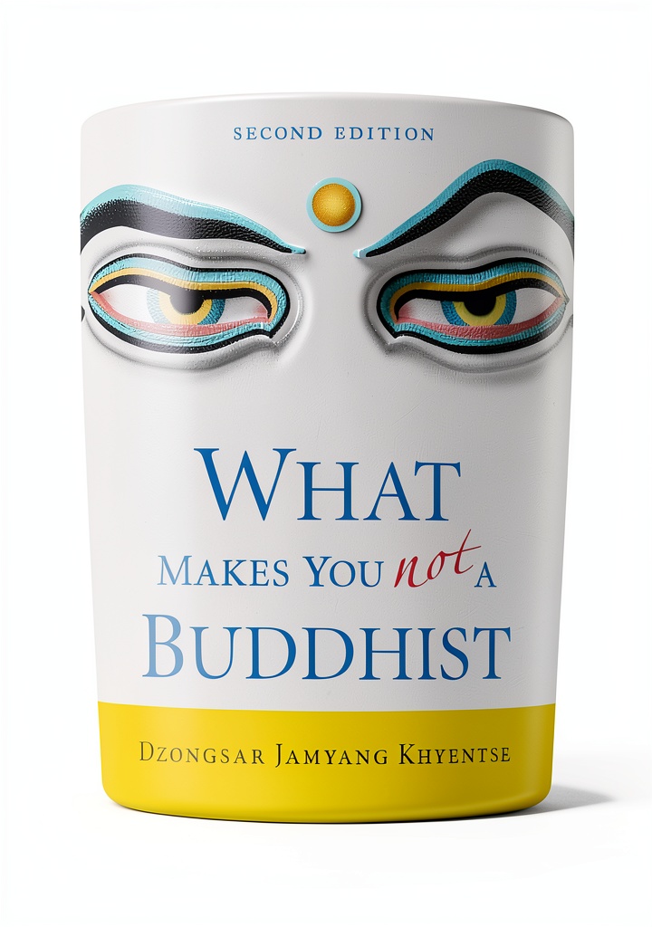 Installing Tibetan Buddhism Kindle Book by Shambhala on a wooden desk